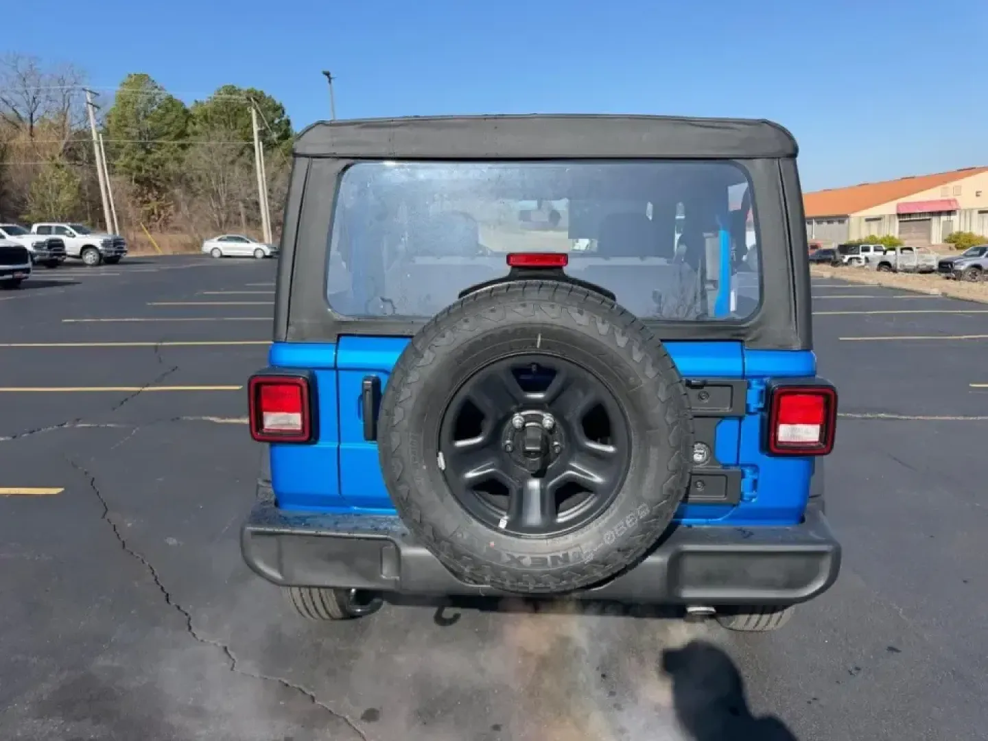2026 /Black Cloth Jeep Wrangler Sport (1C4PJXAN5TW) with an 2.0L engine, 6M transmission, located at 970 Woodlawn Dr., Farmington, MO, 63640, (573) 431-7800, 37.825642, -90.468674 - Weekend trails, lake days, and winter-weather confidence all start with the right SUV-and this **2026 Jeep Wrangler Sport 4x4** is built for the Farmington lifestyle. Whether you're packing up for a quick escape to **St. Joe State Park**, heading out toward **Flat River** for fishing, or just commut - Photo#3