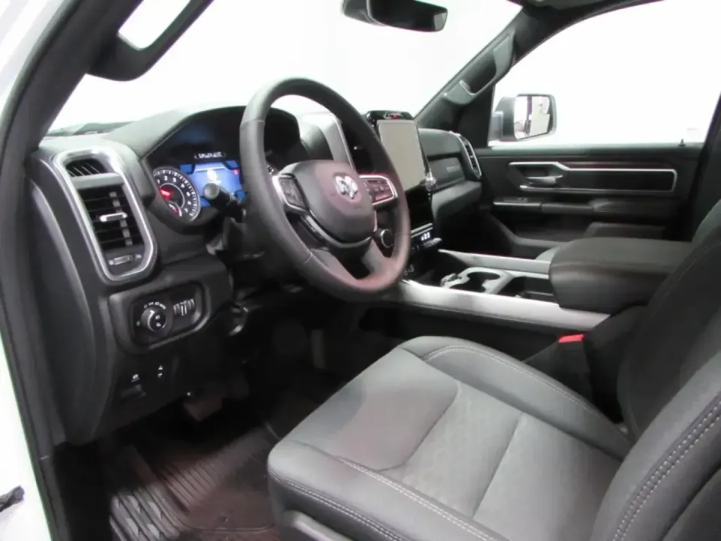 2026 /Black Ram 1500 Big Horn/Lone Star (1C6SRFFP6TN) with an 3.0L V6 DOHC 24V TURBO engine, 8A transmission, located at 12830 Highway 21, De Soto, MO, 63020, (636) 337-7777, 38.153099, -90.573624 - Picture your next weekend: a boat at the ramp, a camper headed for the hills, or a home-improvement haul that would overwhelm a smaller vehicle. The **2026 Ram 1500 Big Horn** is built for that real-life mix of work, family, and adventure-especially if you want a modern, comfortable truck that still - Photo#12