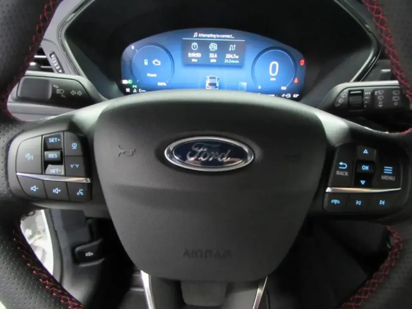 2026 /Ebony Ford Escape ST-Line Select (1FMCU9NZ4TU) with an 2.5L iVCT Atkinson Cycle I-4 Hybrid engine, CVT transmission, located at 12836 Highway 21, De Soto, MO, 63020, (636) 337-7777, 38.151867, -90.575615 - Picture your weekdays getting easier and your weekends getting bigger: a hybrid SUV that sips fuel on the commute, stays confident in Missouri weather, and still feels sporty when you head out for a day trip. This **2026 Ford Escape ST-Line Select Hybrid AWD** in **Star White** is built for real lif - Photo#23