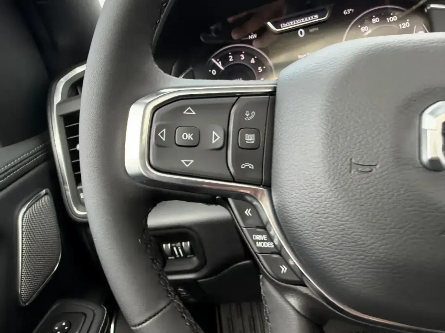 2026 /Black Leather Ram 1500 Laramie (1C6SRFJT9TN) with an 5.7L engine, Automatic transmission, located at 970 Woodlawn Dr., Farmington, MO, 63640, (573) 431-7800, 37.825642, -90.468674 - Weekend lake runs to St. Joe State Park, hauling gear for a campsite at Silver Mines, or simply making your daily commute down US-67 feel effortless-this truck is built for real Missouri life. If you want a refined pickup that can handle Farmington backroads, jobsite duty, and family comfort in one - Photo#12