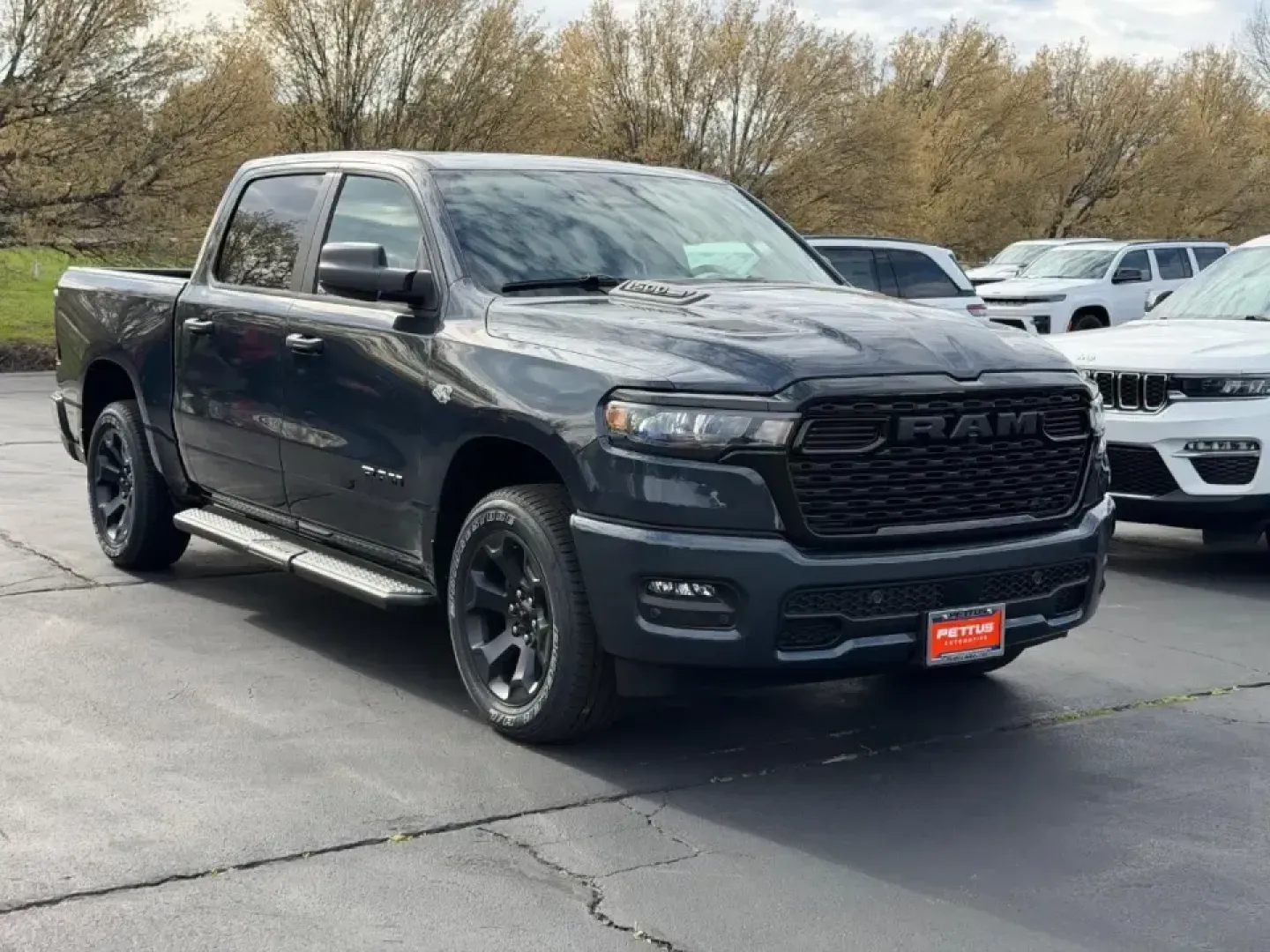 2026 /Diesel Gray/Black Cloth Ram 1500 Express (1C6SRFGT8TN) with an 5.7L engine, located at 970 Woodlawn Dr., Farmington, MO, 63640, (573) 431-7800, 37.825642, -90.468674 - Work weeks, weekend projects, and long Ozark road trips all get easier when you've got a full-size truck that's ready for real life. This **2026 Ram 1500 Tradesman** in striking **Forge Blue** is built for hauling supplies, commuting comfortably, and heading out past Farmington for fishing, camping, - Photo#0