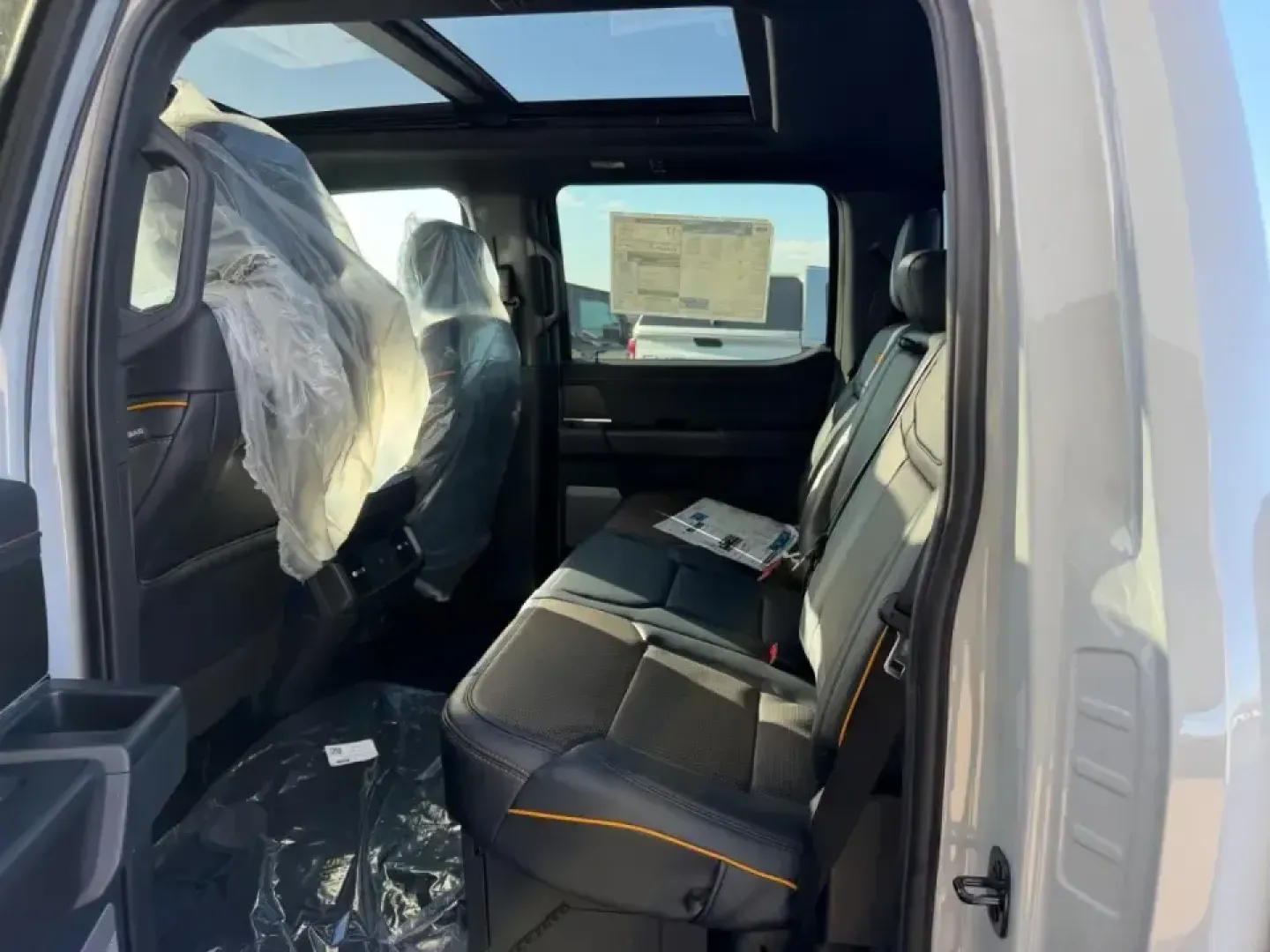 2026 /Black Leather Ford F-150 Tremor (1FTFW4L50TF) with an 5.0L engine, Automatic transmission, located at 141 Commercial Dr, Fredericktown, MO, 63645, (573) 783-6432, 37.570087, -90.320648 - Ready for weekend trail runs in the St. Francois Mountains, a confident tow rig for lake days, and a comfortable daily driver for the commute down US-67? This 2026 Ford F-150 Tremor is built for Missouri life-where work, family, and adventure all share the same calendar. With just 17 miles on the od - Photo#8