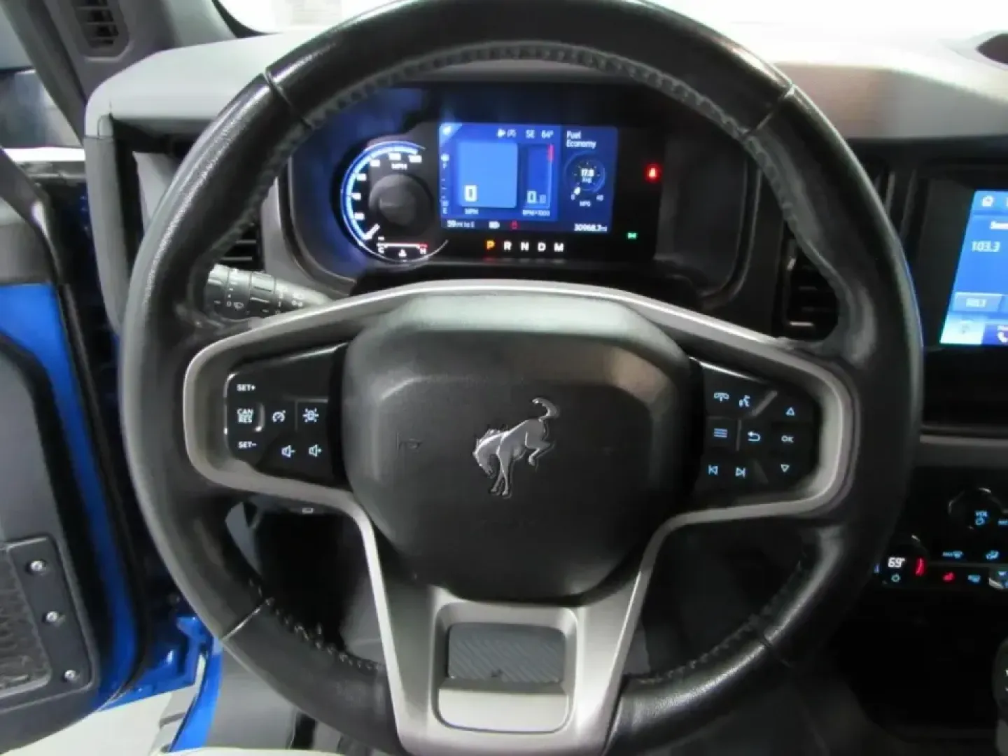 2023 /Dark Gray W/Black Onyx Ford Bronco Big Bend (1FMEE5BP5PL) with an 2.7L V6 DOHC 24V engine, 7M transmission, located at 12836 Highway 21, De Soto, MO, 63020, (636) 337-7777, 38.151867, -90.575615 - Weekend trails, lake days, and road trips down Hwy 21 feel better when your SUV is built to handle the plan-and the unexpected. This **2023 Ford Bronco Base 4-Door** in bold **Blue** is the kind of adventure-ready rig that fits real life in and around **De Soto, Missouri**: confident in bad weather, - Photo#20