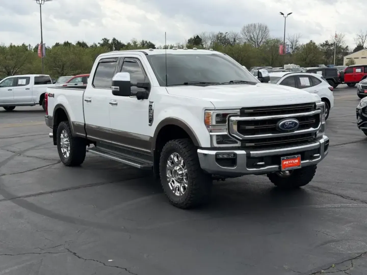 2022 /Java Leather Ford F-350SD King Ranch (1FT8W3BN3NE) with an 7.3L engine, Automatic transmission, located at 970 Woodlawn Dr., Farmington, MO, 63640, (573) 431-7800, 37.825642, -90.468674 - If your weekends revolve around hauling, towing, and getting out of town with confidence-whether that's pulling a camper to St. Joe State Park, running equipment down Highway 67, or tackling job sites around the Farmington area-this 2022 Ford F-350 Super Duty King Ranch is the kind of truck that fit - Photo#0