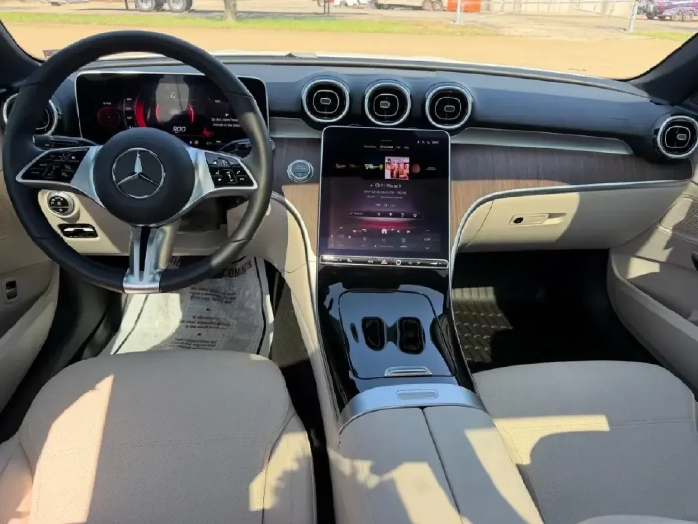 2025 /AMG Neva Grey Leather Mercedes-Benz C-Class C 300 4MATIC (W1KAF4HB4SR) with an 2.0L Turbo I4 engine, Automatic transmission, located at 970 Woodlawn Dr., Farmington, MO, 63640, (573) 431-7800, 37.825642, -90.468674 - Make every day feel like an upgrade-whether you're gliding to work on US-67, meeting friends near Downtown Farmington, or planning a comfortable weekend escape toward St. Joe State Park. This 2025 Mercedes-Benz C-Class C 300 4MATIC sedan blends luxury, confidence, and real-world practicality, making - Photo#11