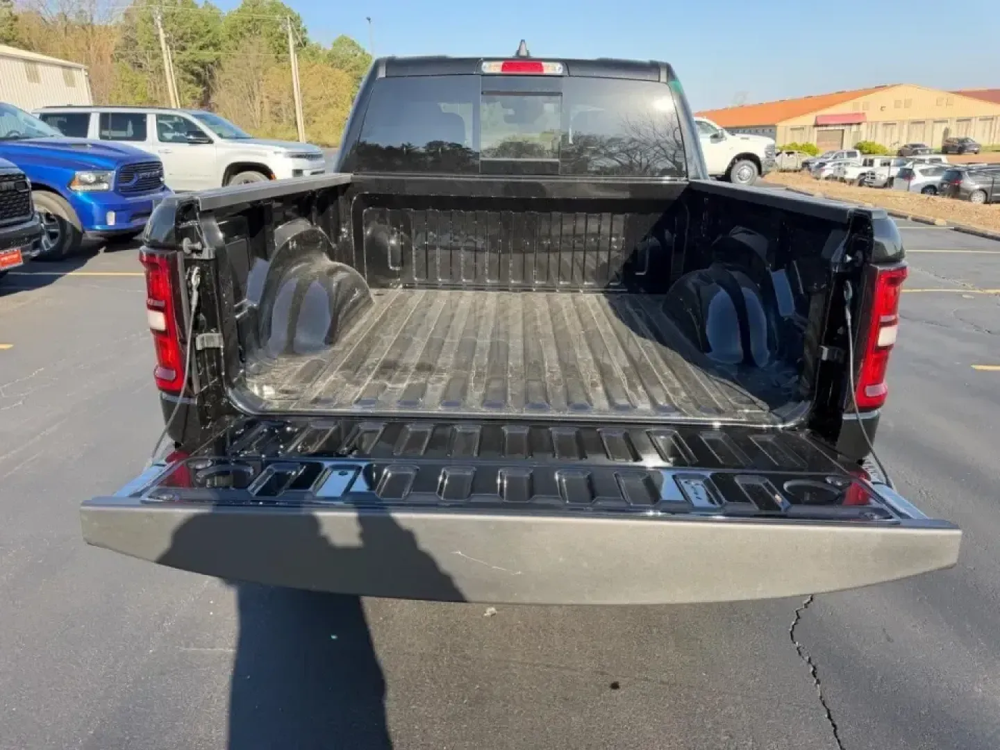 2026 /Diesel Gray/Black Cloth Ram 1500 Express (1C6SRFGT1TN) with an 5.7L engine, located at 970 Woodlawn Dr., Farmington, MO, 63640, (573) 431-7800, 37.825642, -90.468674 - Built for early-morning commutes down Highway 67, hauling gear for weekends at St. Joe State Park, and confidently tackling gravel driveways after a long day-this **2026 Ram 1500 Express** is the kind of truck that fits real-life in Southeast Missouri. With its bold **Black** exterior, practical **C - Photo#4