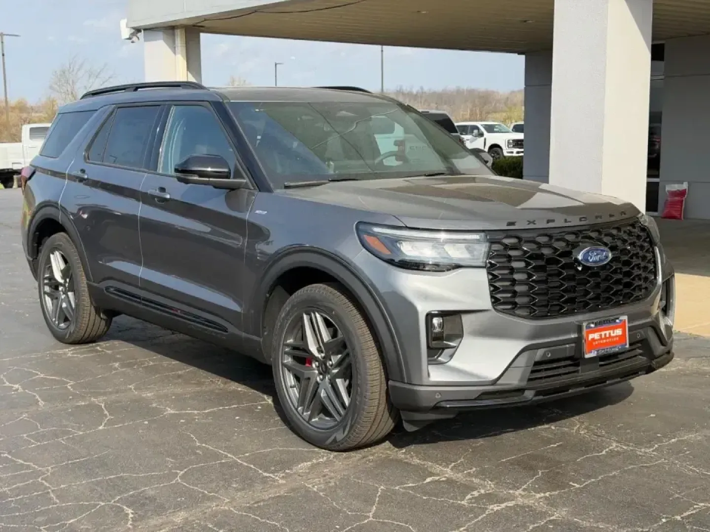 2026 /Onyx Cloth Ford Explorer ST-Line (1FMUK8KH7TG) with an 2.3L EcoBoost I-4 engine, Automatic transmission, located at 141 Commercial Dr, Fredericktown, MO, 63645, (573) 783-6432, 37.570087, -90.320648 - When your weekends bounce between school drop-offs, quick runs down Highway 67, and spontaneous getaways to St. Francois State Park, you need an SUV that feels refined on the commute yet confident when the road turns unpredictable. This 2026 Ford Explorer ST-Line in sleek Gray delivers that do-it-al - Photo#0