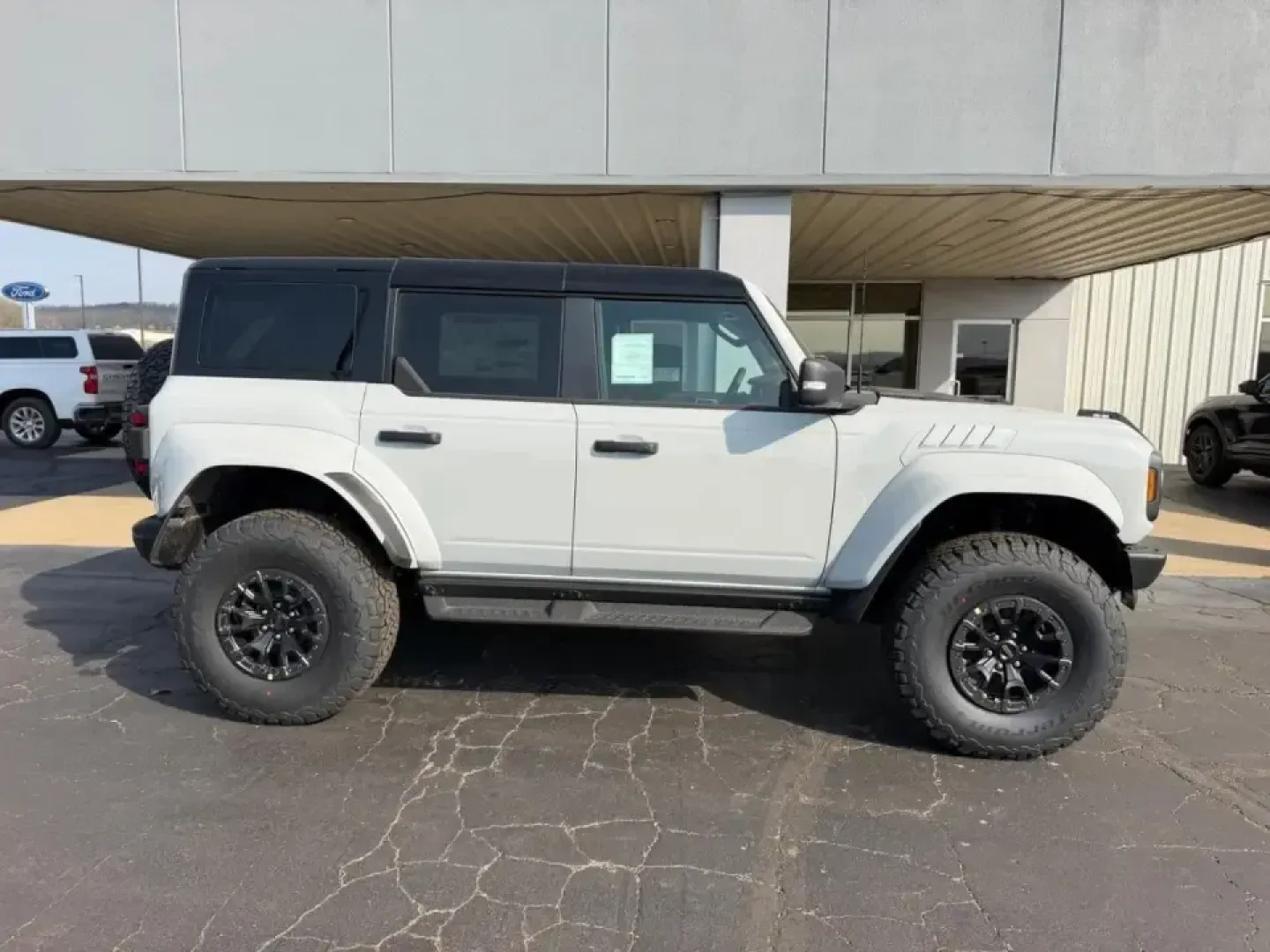 2026 /Black Onyx Leather Ford Bronco Raptor (1FMEE0RR8TL) with an 3.0L EcoBoost V6 engine, Automatic transmission, located at 141 Commercial Dr, Fredericktown, MO, 63645, (573) 783-6432, 37.570087, -90.320648 - Weekend trail runs, river-lake getaways, and confident winter driving in the Ozarks all get easier when your SUV is built to handle the plan-and the surprise detour. This 2026 Ford Bronco Raptor is made for drivers who want serious capability for back-road exploring, yet still want a comfortable, te - Photo#1