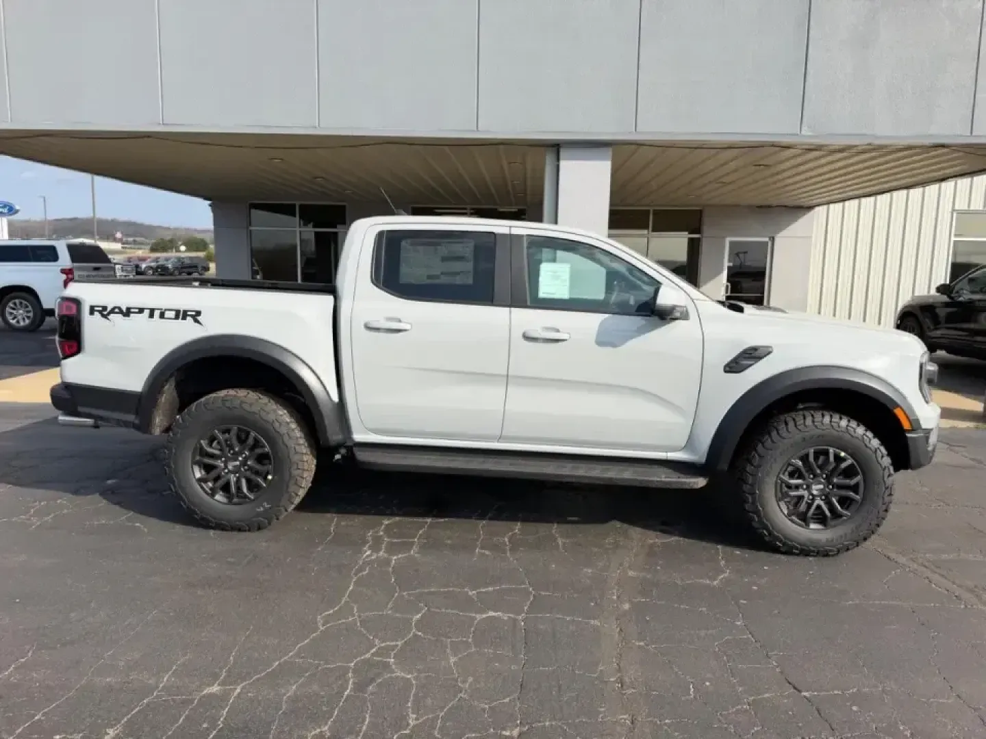 2026 /Ebony Leather Ford Ranger Raptor (1FTER4LR8TL) with an 3.0L EcoBoost V6 engine, Automatic transmission, located at 141 Commercial Dr, Fredericktown, MO, 63645, (573) 783-6432, 37.570087, -90.320648 - Weekend lake runs to Clearwater, hauling gear out toward Mark Twain National Forest, or tackling muddy backroads after a storm-if your lifestyle demands a midsize truck that feels ready for anything, this 2026 Ford Ranger Raptor is built to deliver. With just 5 miles on the odometer, it's an almost- - Photo#1