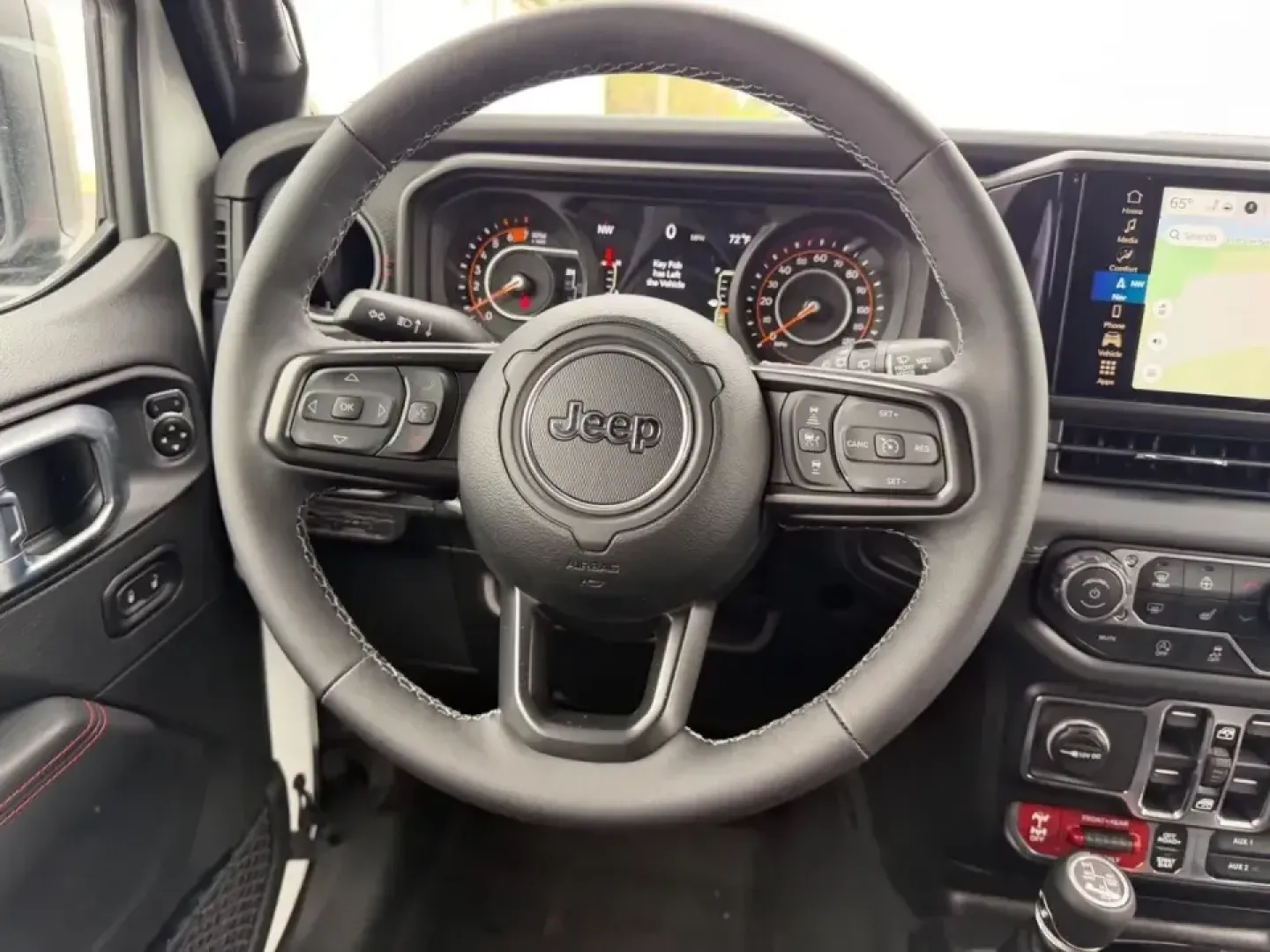 2026 /Black Leather Jeep Wrangler Rubicon X (1C4RJXFG4TW) with an 3.6L V6 engine, 6M transmission, located at 970 Woodlawn Dr., Farmington, MO, 63640, (573) 431-7800, 37.825642, -90.468674 - If your weekends revolve around trail days, river runs, and spontaneous road trips-and your weekdays still demand a comfortable, confidence-inspiring commuter-this 2026 Jeep Wrangler Rubicon is built for the lifestyle. With just 25 miles, it feels fresh off the factory line, ready to tackle Missouri - Photo#10