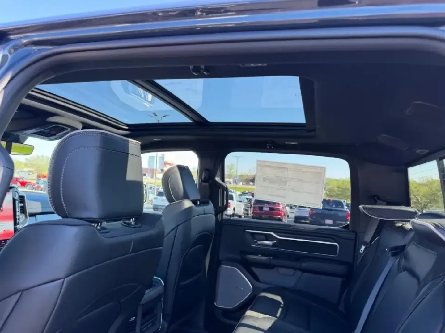 2026 /Black Leather Ram 1500 Laramie (1C6SRFJT0TN) with an 5.7L engine, Automatic transmission, located at 970 Woodlawn Dr., Farmington, MO, 63640, (573) 431-7800, 37.825642, -90.468674 - Whether your weekends revolve around pulling a boat toward St. Joe State Park, hauling supplies for a home project, or cruising comfortably between Farmington and St. Louis on Highway 67, this truck is built for real-life Missouri driving. The 2026 Ram 1500 Laramie in bold Forged Red delivers the ki - Photo#9