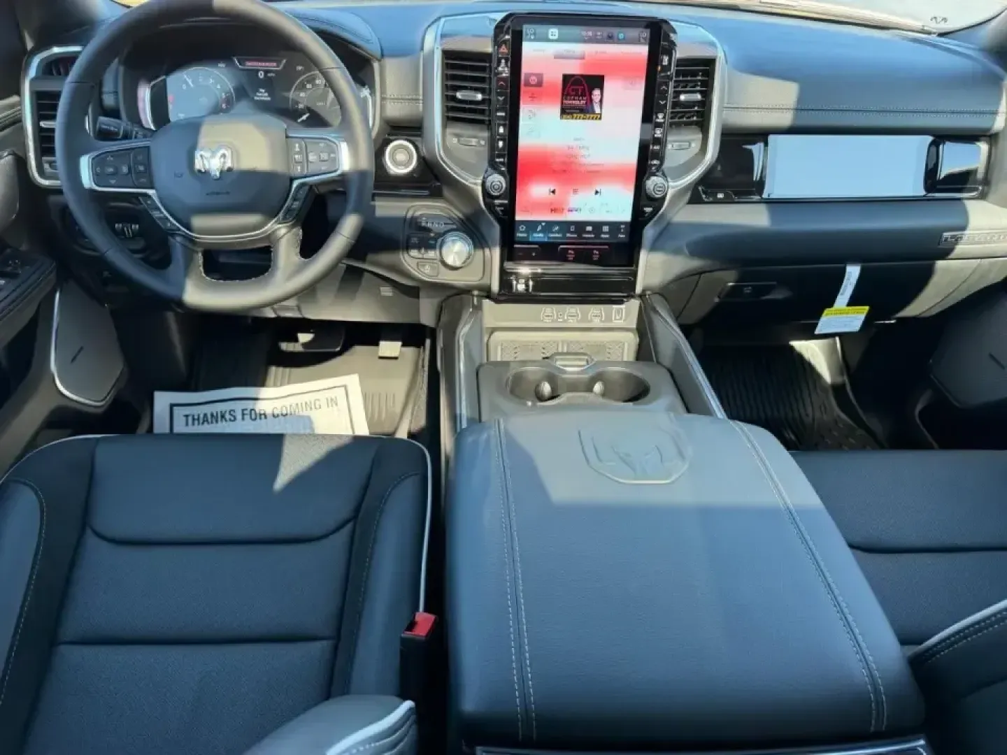 2026 /Black Leather Ram 1500 Laramie (1C6SRFJT0TN) with an 5.7L engine, Automatic transmission, located at 970 Woodlawn Dr., Farmington, MO, 63640, (573) 431-7800, 37.825642, -90.468674 - Whether your weekends revolve around pulling a boat toward St. Joe State Park, hauling supplies for a home project, or cruising comfortably between Farmington and St. Louis on Highway 67, this truck is built for real-life Missouri driving. The 2026 Ram 1500 Laramie in bold Forged Red delivers the ki - Photo#10
