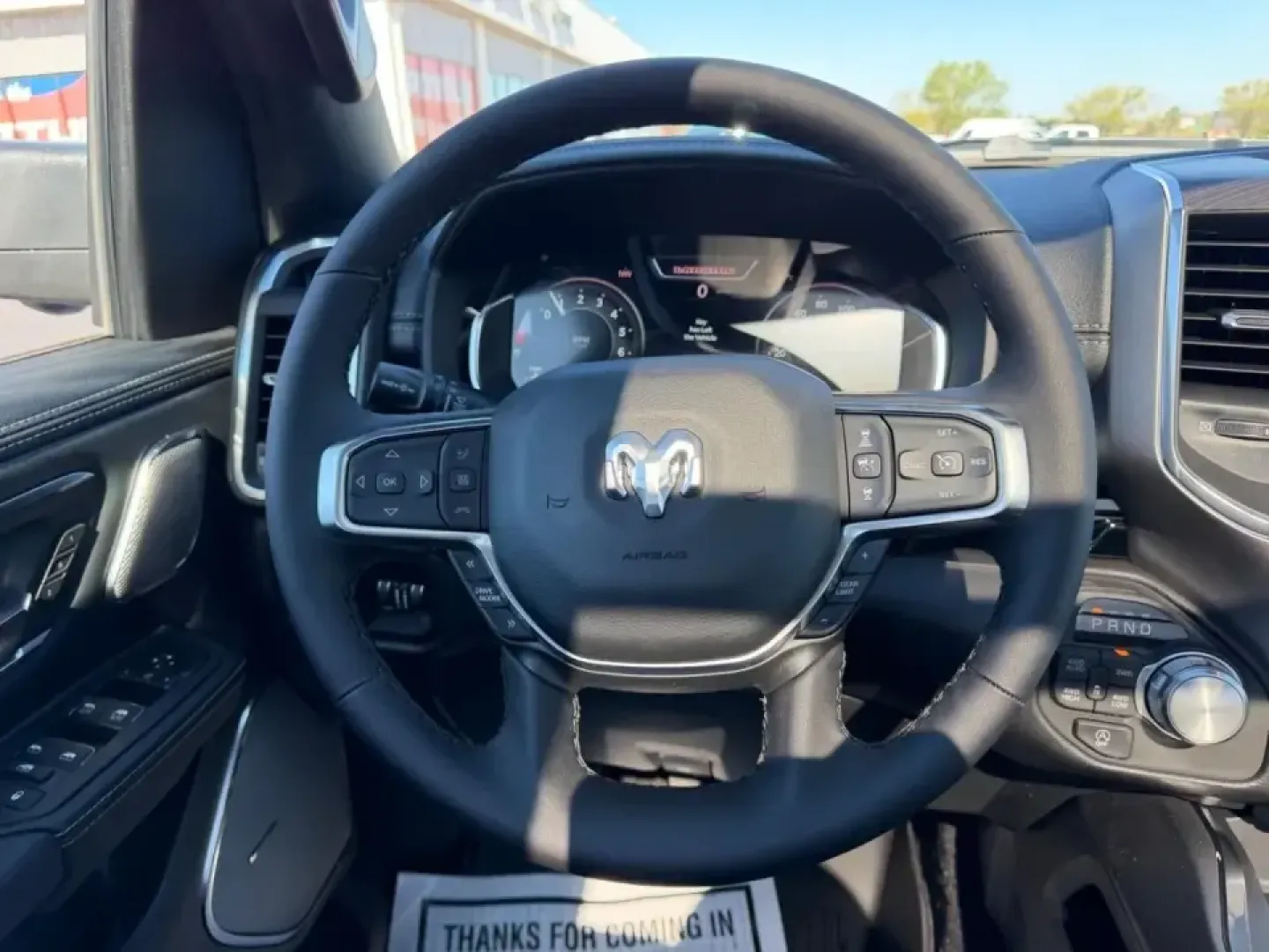 2026 /Black Leather Ram 1500 Laramie (1C6SRFJT0TN) with an 5.7L engine, Automatic transmission, located at 970 Woodlawn Dr., Farmington, MO, 63640, (573) 431-7800, 37.825642, -90.468674 - Whether your weekends revolve around pulling a boat toward St. Joe State Park, hauling supplies for a home project, or cruising comfortably between Farmington and St. Louis on Highway 67, this truck is built for real-life Missouri driving. The 2026 Ram 1500 Laramie in bold Forged Red delivers the ki - Photo#11