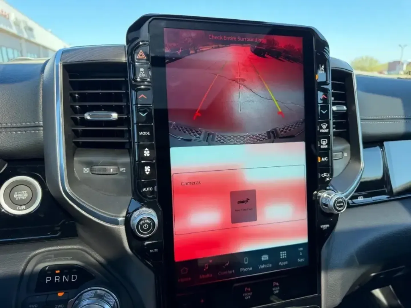 2026 /Black Leather Ram 1500 Laramie (1C6SRFJT0TN) with an 5.7L engine, Automatic transmission, located at 970 Woodlawn Dr., Farmington, MO, 63640, (573) 431-7800, 37.825642, -90.468674 - Whether your weekends revolve around pulling a boat toward St. Joe State Park, hauling supplies for a home project, or cruising comfortably between Farmington and St. Louis on Highway 67, this truck is built for real-life Missouri driving. The 2026 Ram 1500 Laramie in bold Forged Red delivers the ki - Photo#24