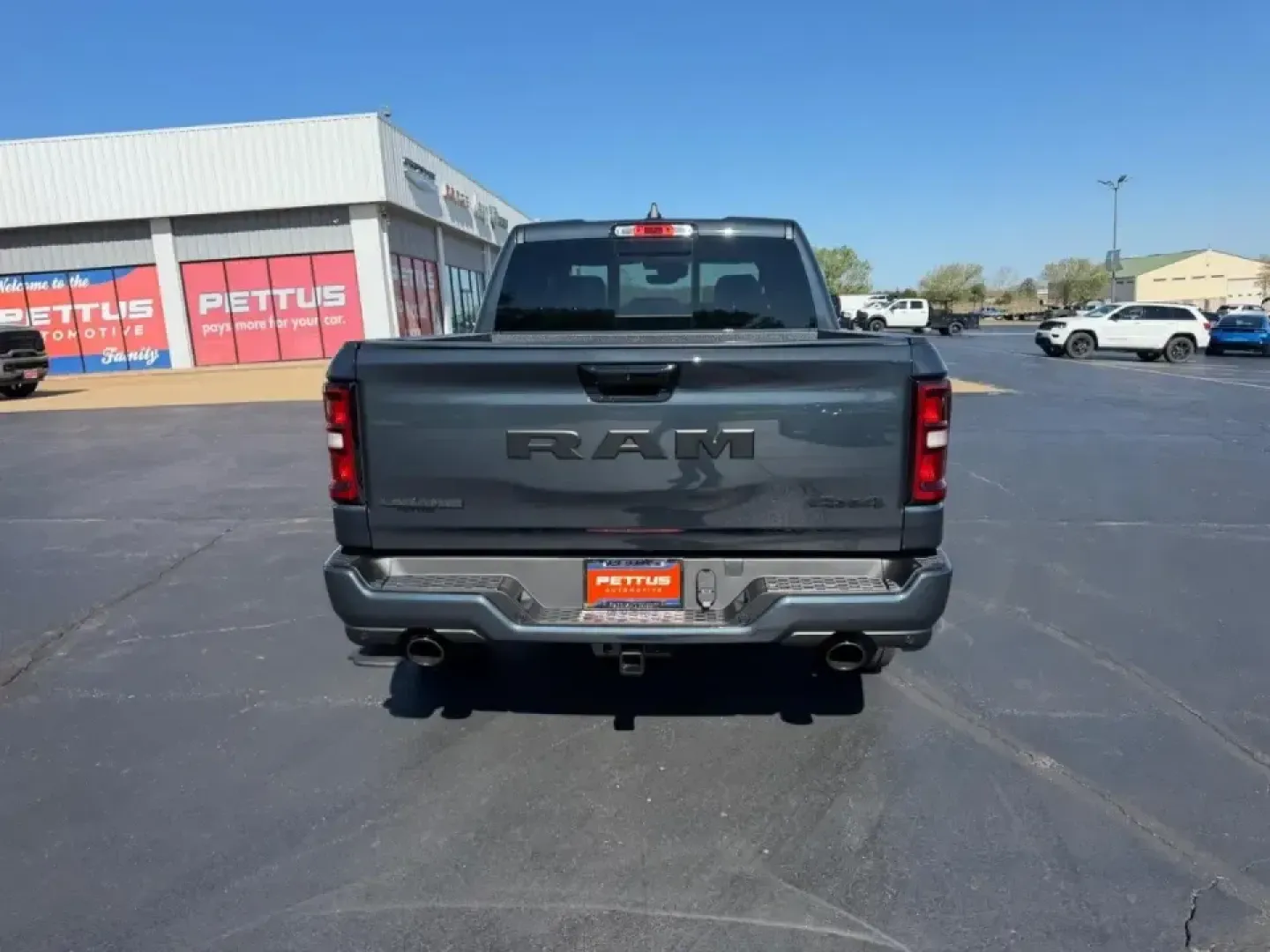 2026 /Black Leather Ram 1500 Laramie (1C6SRFJT0TN) with an 5.7L engine, Automatic transmission, located at 970 Woodlawn Dr., Farmington, MO, 63640, (573) 431-7800, 37.825642, -90.468674 - Whether your weekends revolve around pulling a boat toward St. Joe State Park, hauling supplies for a home project, or cruising comfortably between Farmington and St. Louis on Highway 67, this truck is built for real-life Missouri driving. The 2026 Ram 1500 Laramie in bold Forged Red delivers the ki - Photo#3