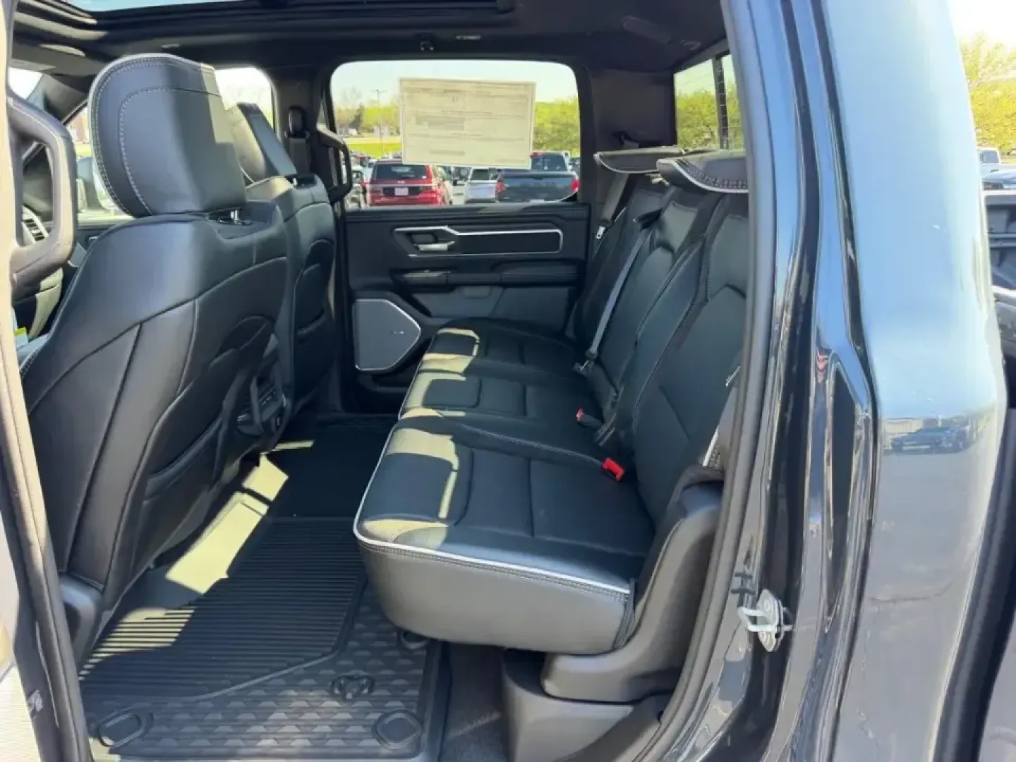 2026 /Black Leather Ram 1500 Laramie (1C6SRFJT0TN) with an 5.7L engine, Automatic transmission, located at 970 Woodlawn Dr., Farmington, MO, 63640, (573) 431-7800, 37.825642, -90.468674 - Whether your weekends revolve around pulling a boat toward St. Joe State Park, hauling supplies for a home project, or cruising comfortably between Farmington and St. Louis on Highway 67, this truck is built for real-life Missouri driving. The 2026 Ram 1500 Laramie in bold Forged Red delivers the ki - Photo#8