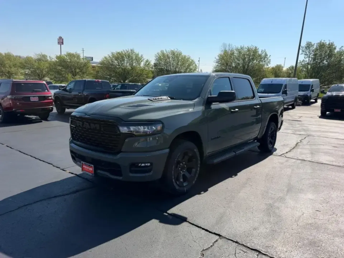 2026 /Diesel Gray/Black Cloth Ram 1500 Express (1C6RRFGG0TN) with an 3.6L V6 24V VVT eTorque UPG I engine, 8A transmission, located at 970 Woodlawn Dr., Farmington, MO, 63640, (573) 431-7800, 37.825642, -90.468674 - Whether you're hauling weekend project supplies, towing the boat for a getaway, or simply upgrading your daily commute with a truck that feels confident in every season, the 2026 Ram 1500 Express is built for real-life Missouri driving. With only **11 miles**, this nearly-new pickup delivers that fr - Photo#6