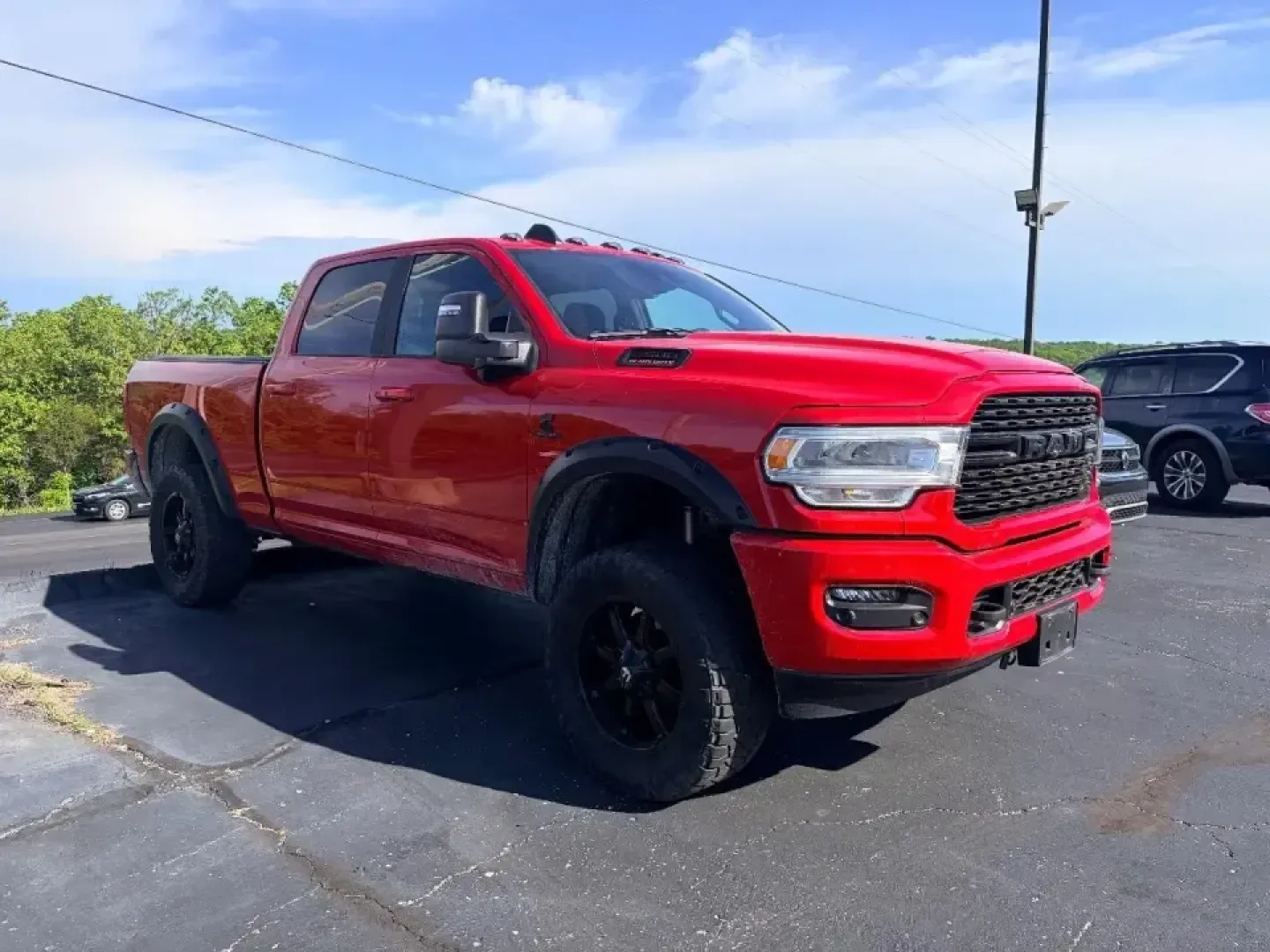 2024 /Black Ram 2500 Big Horn (3C6UR5DL5RG) with an 6.7L L6 OHV 24V TURBO DIESEL engine, 6A transmission, located at 12830 Highway 21, De Soto, MO, 63020, (636) 337-7777, 38.153099, -90.573624 - Work hard all week and still want a truck that's ready for lake weekends, jobsite mornings, and winter backroads without breaking a sweat? This **2024 Ram 2500 Big Horn Crew Cab 4x4** in bold **red** is built for Missouri life-whether you're hauling gear for a weekend at **Washington State Park**, t - Photo#1