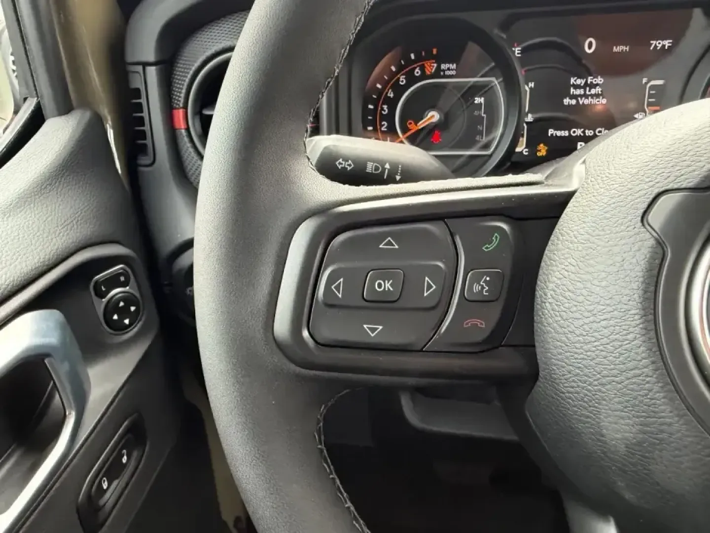 2026 /Black Leather Jeep Gladiator Rubicon (1C6RJTBG1TL) with an 3.6L V6 engine, 6M transmission, located at 970 Woodlawn Dr., Farmington, MO, 63640, (573) 431-7800, 37.825642, -90.468674 - Weekend trail runs at St. Joe State Park, a kayak launch at Farmington Lake, or a workweek that demands a truck that can handle gravel roads and highway miles-this 2026 Jeep Gladiator Rubicon is built for the kind of Missouri lifestyle that doesn't stay parked. With only 5 miles on the odometer, it - Photo#11