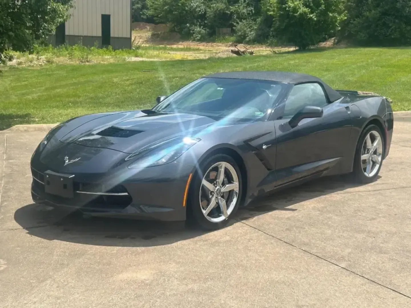 2014 /Black Chevrolet Corvette Stingray Base 3LT (1G1YF3D74E5) with an Other engine, Automatic transmission, located at 970 Woodlawn Dr., Farmington, MO, 63640, (573) 431-7800, 37.825642, -90.468674 - Top-down sunsets on Highway 67, a quick escape to St. Joe State Park, or a Friday-night cruise through downtown Farmington-this 2014 Chevrolet Corvette Stingray Convertible was made for drivers who want their commute to feel like a mini road trip. With its sleek Cyber Gray Metallic exterior and Jet - Photo#0