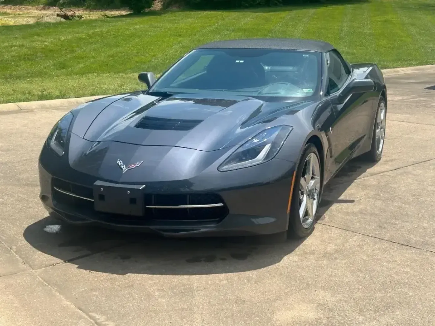2014 /Black Chevrolet Corvette Stingray Base 3LT (1G1YF3D74E5) with an Other engine, Automatic transmission, located at 970 Woodlawn Dr., Farmington, MO, 63640, (573) 431-7800, 37.825642, -90.468674 - Top-down sunsets on Highway 67, a quick escape to St. Joe State Park, or a Friday-night cruise through downtown Farmington-this 2014 Chevrolet Corvette Stingray Convertible was made for drivers who want their commute to feel like a mini road trip. With its sleek Cyber Gray Metallic exterior and Jet - Photo#1