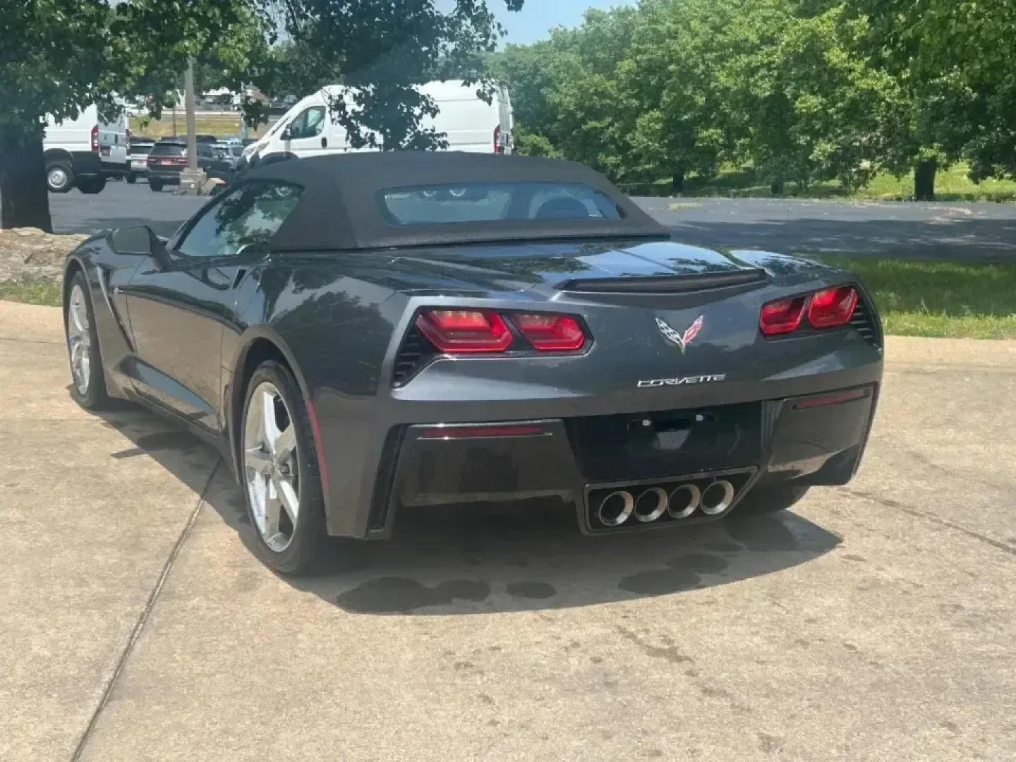2014 /Black Chevrolet Corvette Stingray Base 3LT (1G1YF3D74E5) with an Other engine, Automatic transmission, located at 970 Woodlawn Dr., Farmington, MO, 63640, (573) 431-7800, 37.825642, -90.468674 - Top-down sunsets on Highway 67, a quick escape to St. Joe State Park, or a Friday-night cruise through downtown Farmington-this 2014 Chevrolet Corvette Stingray Convertible was made for drivers who want their commute to feel like a mini road trip. With its sleek Cyber Gray Metallic exterior and Jet - Photo#4