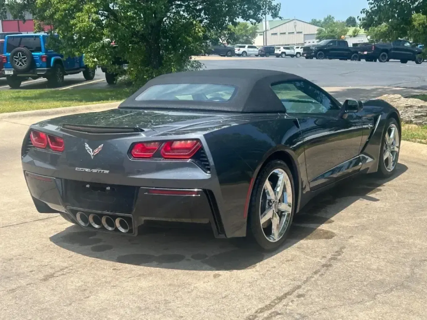 2014 /Black Chevrolet Corvette Stingray Base 3LT (1G1YF3D74E5) with an Other engine, Automatic transmission, located at 970 Woodlawn Dr., Farmington, MO, 63640, (573) 431-7800, 37.825642, -90.468674 - Top-down sunsets on Highway 67, a quick escape to St. Joe State Park, or a Friday-night cruise through downtown Farmington-this 2014 Chevrolet Corvette Stingray Convertible was made for drivers who want their commute to feel like a mini road trip. With its sleek Cyber Gray Metallic exterior and Jet - Photo#6