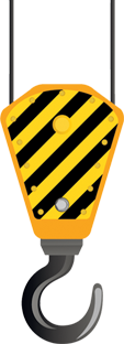 Industrial hook to lift your credit